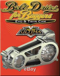 2 Open Belt Ultima Primary Drive Kit For Harley Bagger Flt Fxr Flt Evo Twin Cam