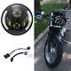 7 inch LED Headlight For Harley Cafe Racer Road King Street Glide Softail FLST