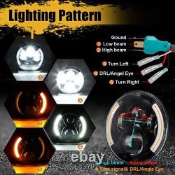 7 inch LED Headlight For Harley Cafe Racer Road King Street Glide Softail FLST