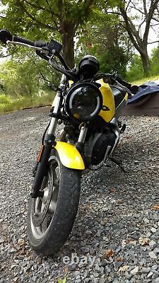 7 inch LED Headlight For Harley Cafe Racer Road King Street Glide Softail FLST