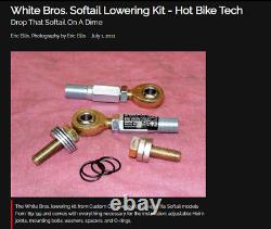 89-99 Harley EVO Softail Rear Back Shock with WHITE BROTHERS ADJUST-A-RIDE Kit