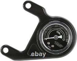 Arlen Ness Black EVO Oil Pressure Gauge Kit 84-00 Harley Dyna Touring Softail