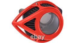 Arlen Ness Clear Tear Air Cleaner Filter Kit Red Harley XL Sportster'91+ Evo