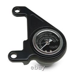 Arlen Ness Radius Oil Pressure Gauge Kit Black For Harley-Davidson Big Twin EVO