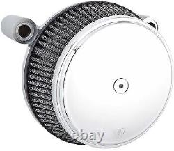 Arlen Ness stainless steel chrome big sucker air filter kit 93-99 Harley Evo