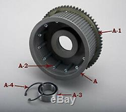 BDL 3 Belt Drive Kit with Billet Motor Plates S/T 90-96 Harley Or Custom