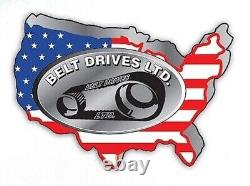 Belt Drives LTD Black 2 Belt Drive Kit for Harley 07-15 FLH FLT EVO-13B-2B