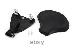 Black Leather Solo Seat Mount Kit Replica Harley Sportster XL 2010+ Twin Cam Evo