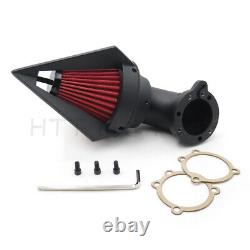 Black Spike Air Cleaner Filter Kits For Harley S&S Custom Cv Evo Xl Sportster