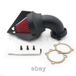 Black Spike Air Cleaner Filter Kits For Harley S&S Custom Cv Evo Xl Sportster