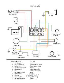 Complete Ultima LED Electronic Wire Wiring System Harness Kit Harley Evo Custom