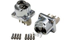 Drag Lifter Blocks Set Pair Kit Polished Chrome Harley Evo Big Twin 84-99