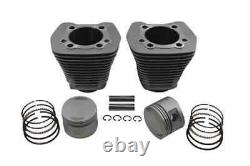 Evolution Motor 1340CC Silver Cylinder and Piston Kit 8.51 For Harley 1984-1998