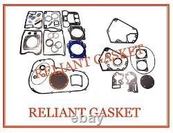 FITS HARLEY DAVIDSON BIG TWIN EVO 85-93 TOURING FULL GASKET SET WithTEFLON HEAD