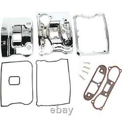 Fits Harley Evo/Big Twin Rocker Box Kit Chrome DRAG SPECIALTIES DS-376502