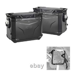 GIVI OUTBACK EVO SMART Black Suitcase Kit for Harley PAN AMERICA 1250 2021-2024