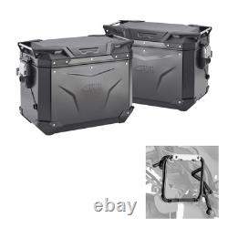 GIVI OUTBACK EVO SMART Black Suitcase Kit for Harley PAN AMERICA 1250 2021-2024