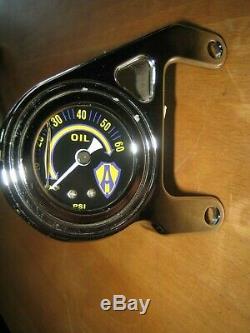 Harley Arlen Ness Öldruckanzeige, -manometer Kit EVO Big Twin Softail Touring