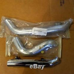 Harley Davidson EVO Header Pipe Kit 5 to 8 inch 2 into 1 Exhaust Pipe CHROME