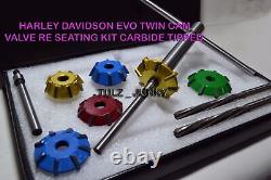 Harley Davidson Evo Twin Cam 2005-2015 Valve Re-seating Kit Carbide Tipped