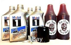 Harley Davidson Mobil 1 Synthetic 20W50 Oil Change Kit Touring Twin Cam Evo HD