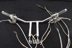 Harley EVO Softail Chopper 12 Tall T-BAR Handlebar Control Kit 1.25 Thick