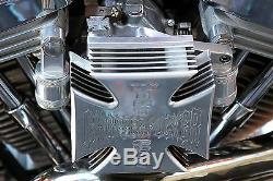 Harley Evo Head Breather Kit Doherty Style West Coast Choppers Black Anodized