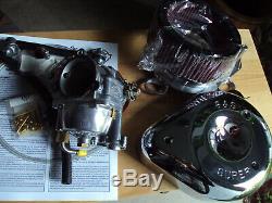 Harley S & S Cycle Shorty Super E Carburetor Kit with Manifold Evo Motor Engine
