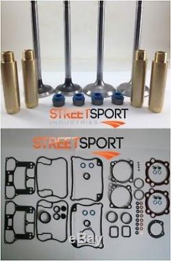 Harley Sportster EVO 1200 91-03 Valves, Seals, Guides & Top End Gasket Kit NEW