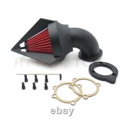 HongK Gloss Black Spike Air Cleaner Kit For Harley S&S Custom Cv Evo Xl Sportste