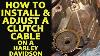 How To Install Adjust A Clutch Cable On A Harley Davidson