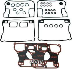 James Rocker Box Cover Gasket Metal Base Kit Harley Evo Evolution Big Twin 92-99