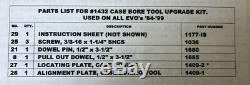 Jims 1432 Case Bore Tool Upgrade Kit, Harley Davidson Evo's'84-'99, New In Box