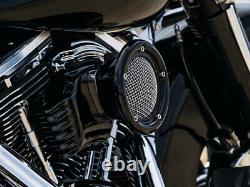 Kuryakyn Velociraptor Black Air Cleaner Filter Velocity Stack Kit Harley Evo