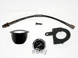 Oil Pressure Gauge Kit for EVO Big Twin Harley Davidson Semi Gloss Black