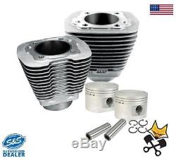 S&S 3-1/2 CYLINDER & PISTON KIT HARLEY 84-99 EVO With STOCK & PERFORMANCE HEADS