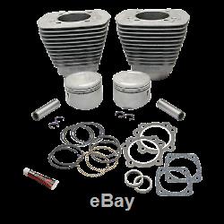 S&S 89 STROKER CYLINDER & PISTON KIT HARLEY 1984-'99 EVO With STOCK HEADS 91-7211