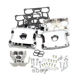 S&S Cycle 90-4095 Harley Evo Die-Cast Chrome Rocker Cover Kit (fitment below)