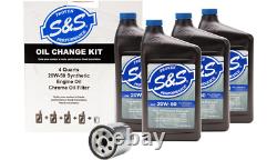 S&S Cycle Oil Change Kit For Harley Davidson EVO/XL Dyna Electra Softail FXR Low