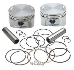 S&S FORGED 3-5/8'' BORE +. 010 PISTON KIT HARLEY 84-99 EVO With STOCK STYLE HEADS