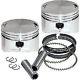 S&S Forged 3 5/8 Inch Bore Piston Kit-Harley Evo 88,93,98 Stock Style Head +. 020