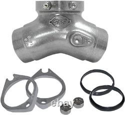 S&S Manifold Conversion, S&S Ports, 1-7/8, VOES, #410, Natural Harley EVO 84-99