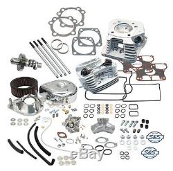 S&S NATURAL 80FLSS HOT SET UP KIT With SUPER STOCK HEADS HARLEY 84-'92 EVO 90-0081