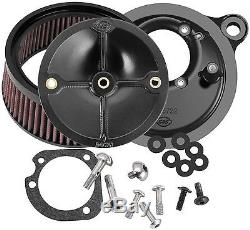 S&S STEALTH AIR CLEANER KIT FOR HARLEY 1993-99 EVO With E & G OR 52MM TB 170-0057