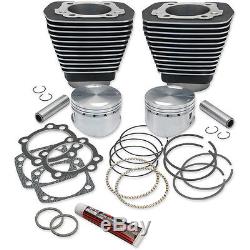 S&s 3-5/8 Big Bore 96 Cylinder & Piston Kit Harley 1984-'99 Evo Black 91-7702