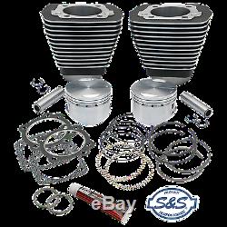 S&s 88 Cylinder & Piston Kit 3-5/8 Bore Harley 84-99 Evo Stock Heads 91-7502