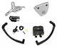 Single Fire Ignition Coil Plug Wires Switch Motor Mount Kit Chrome Harley Evo