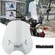 Universal 7/8'' Handlebar Motorcycle Smoke Windshield Motorbike WindScreen Kit