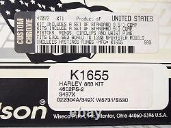 WISECO 1986-2011 HARLEY EVO SPORTSTER 883 to 1200 PISTON KIT 47072 K1655
