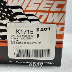 Wiseco 10.51 +. 010 3.507 Pistons Rings Kit Harley Bt Evo Screamin Eagle Heads